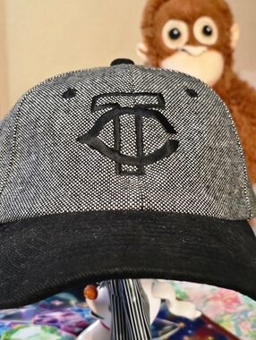 Minnesota Twins strapback black and grey cap